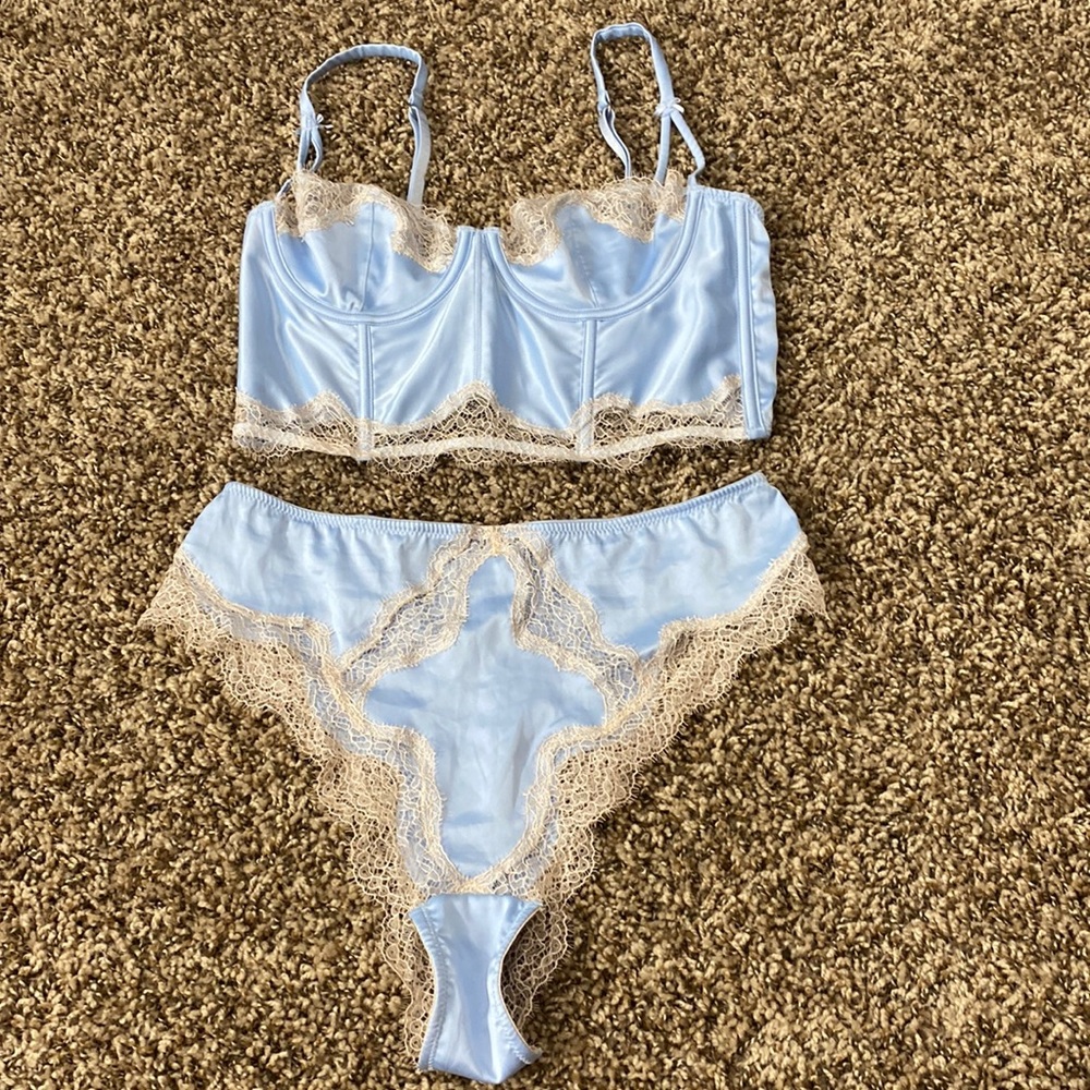 Victoria’s Secret Cinderella blue corset set